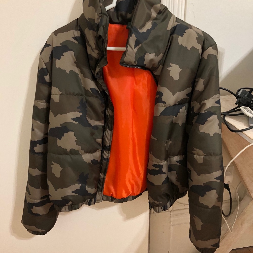 Camo Puffer Coat